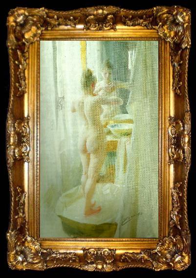 framed  Anders Zorn le tub, ta009-2